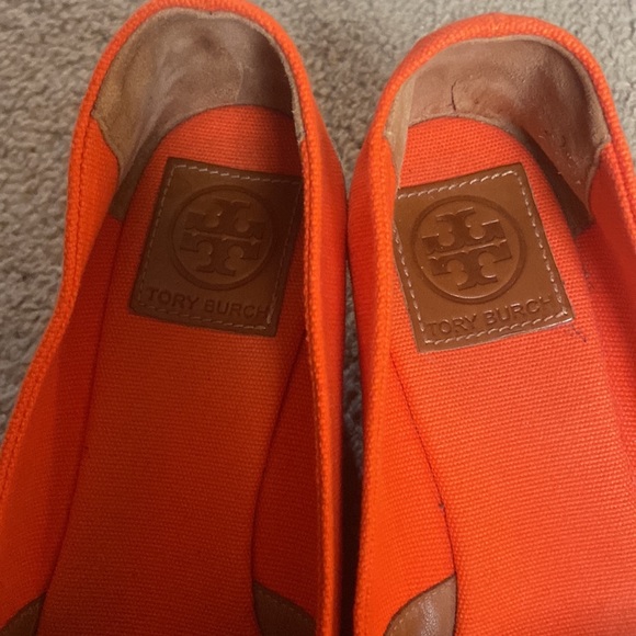 Orange Tory Burch wedges 9B women’s - Picture 2 of 6